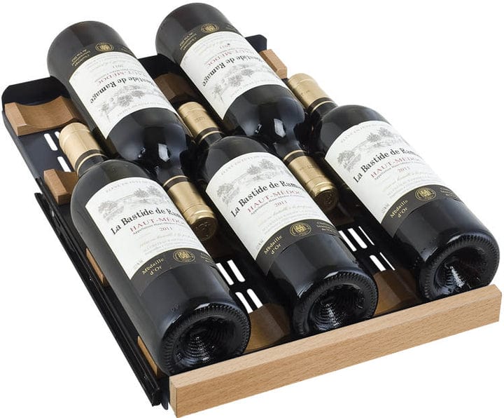 Allavino Residential Black 15" Wide FlexCount II Tru-Vino Technology 30 Bottle Dual Zone Black Wine Refrigerator