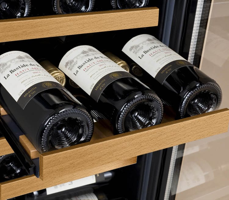 Allavino Residential Black 15" Wide FlexCount II Tru-Vino Technology 30 Bottle Dual Zone Black Wine Refrigerator