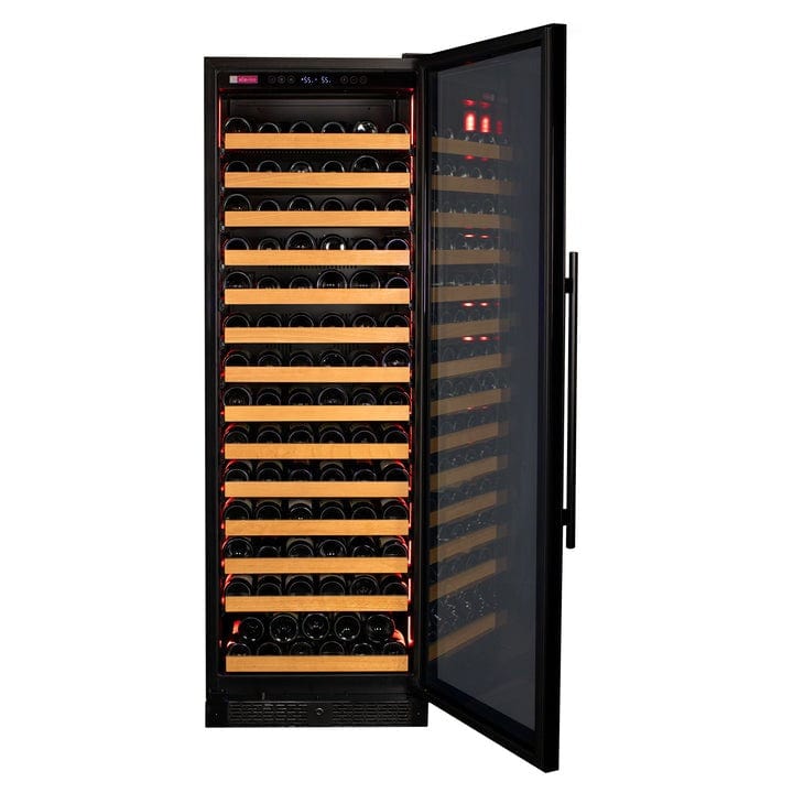 Allavino Residential Reserva Series 163 Bottle 71" Tall Single Zone Right Hinge Black Glass Door Wine Refrigerator VSW16371S-1BGR