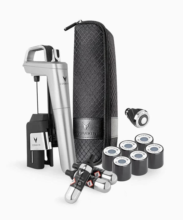 Coravin Silver Timeless Six Plus Wine Preservation System - Keeps Wine Fresh for More than a Year