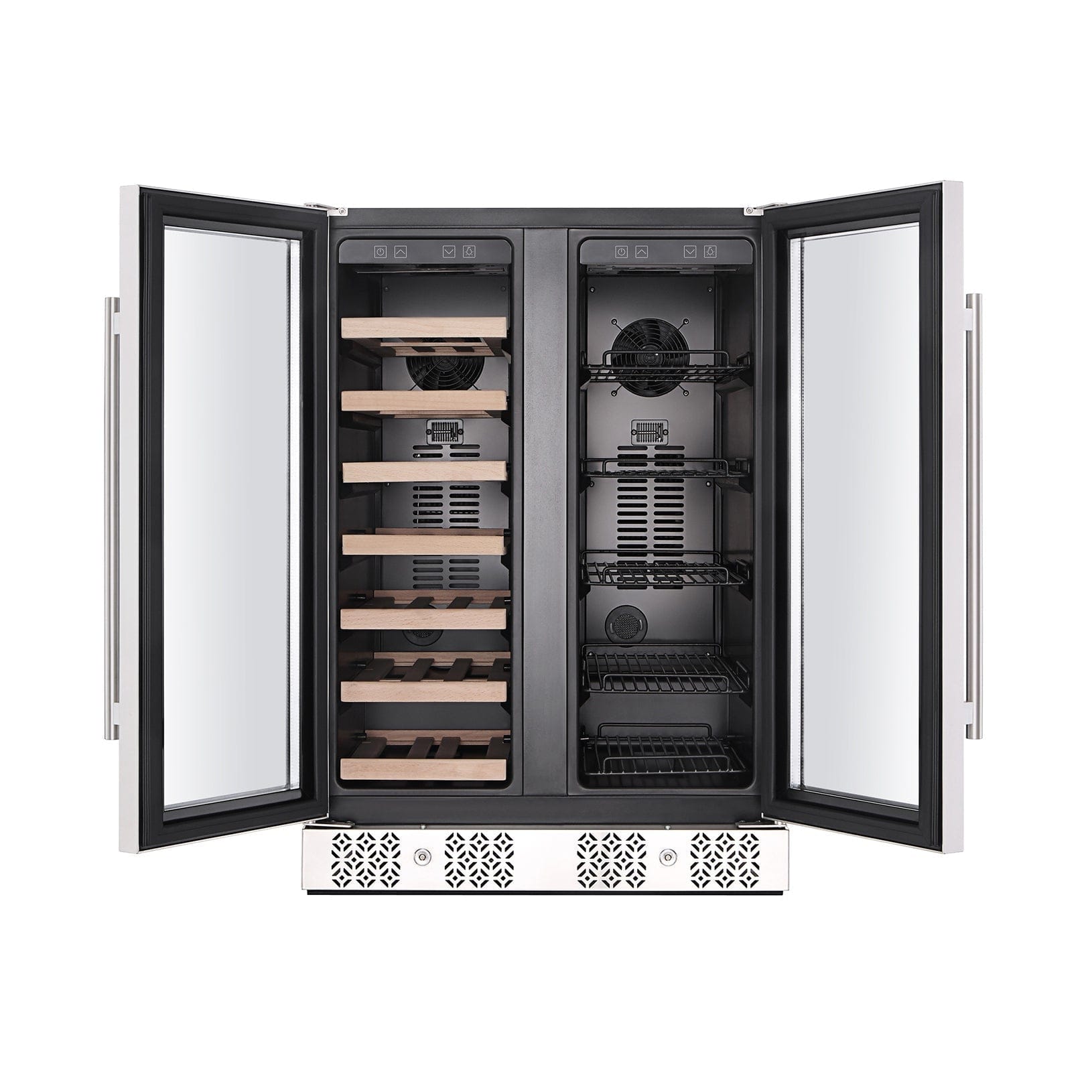 Empava Residential Empava 24" Dual Zone Wine and Beer Fridge Beverage Cooler BR03D