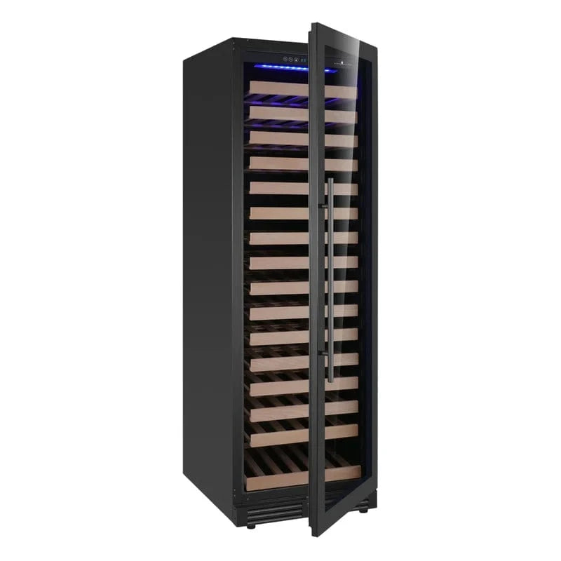Kingsbottle Residential Luxury 161 Bottle Single or Dual Zone Aging Wine Cooler with Glass Door for Large Wine Collections