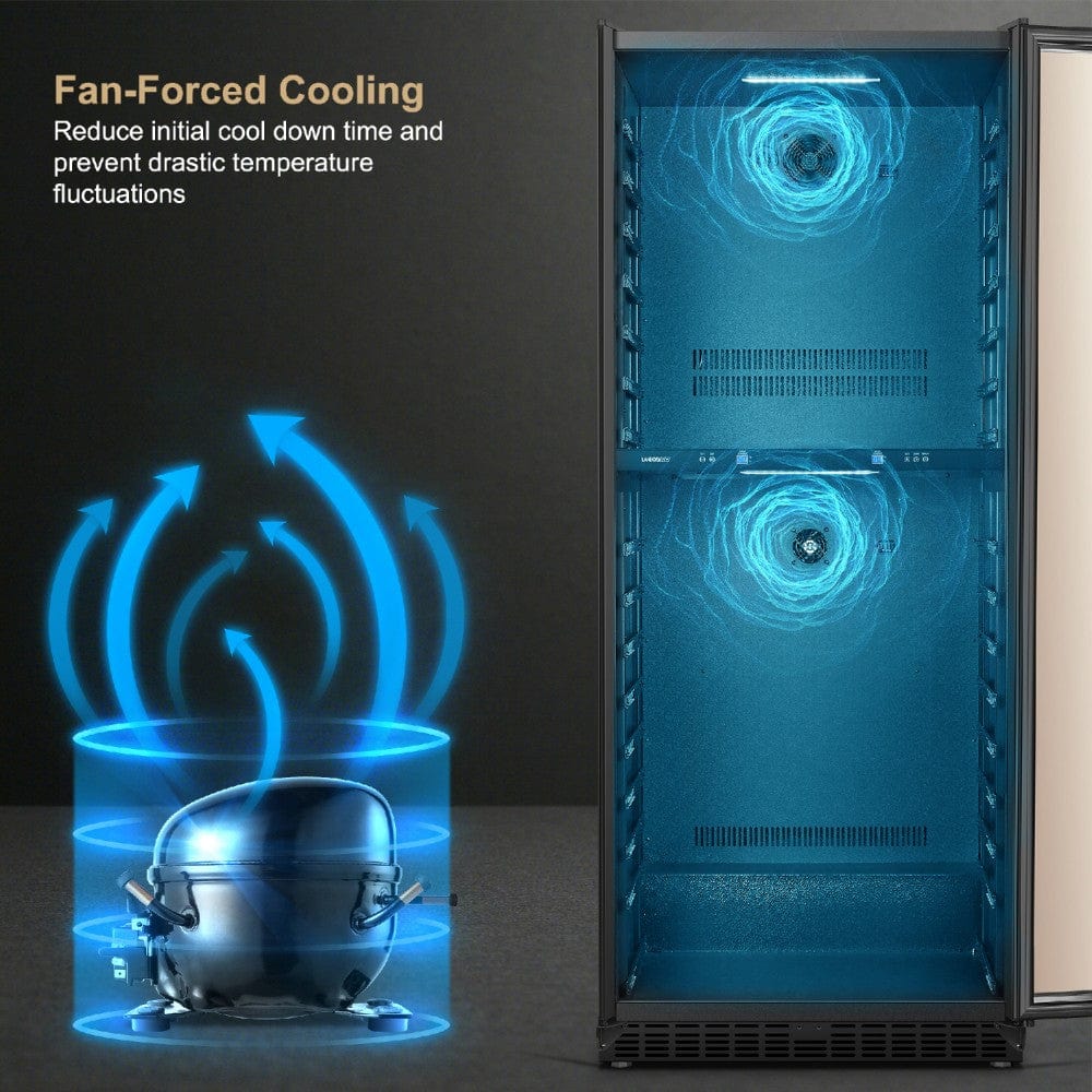 Lanbo Residential LanboPro 255 Bottle Dual Door Wine Cooler - LP328D