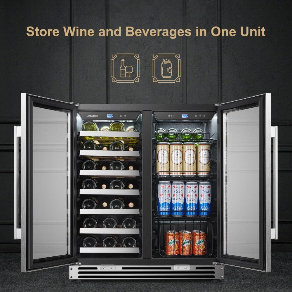 Lanbo Residential LanboPro 30 Inch Wine and Beverage Cooler - LP66B