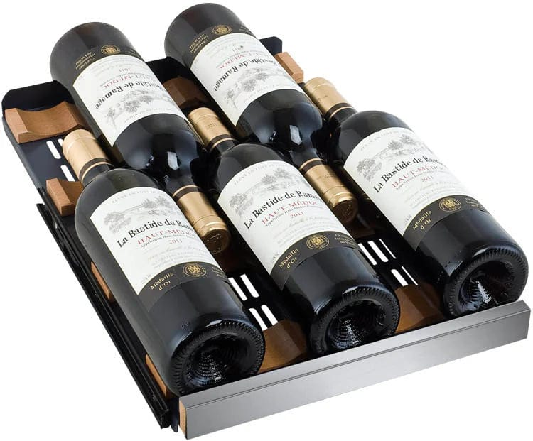 Allavino Residential 15" Wide FlexCount II Tru-Vino 30 Bottle Dual Zone Stainless Steel Right Hinge Wine Refrigerator VSWR30-2SR20