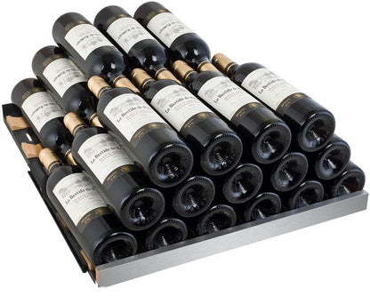 Allavino Residential 24" Wide FlexCount II Tru-Vino 172 Bottle Dual Zone Black Left Hinge Wine Refrigerator VSWR172-2BL20