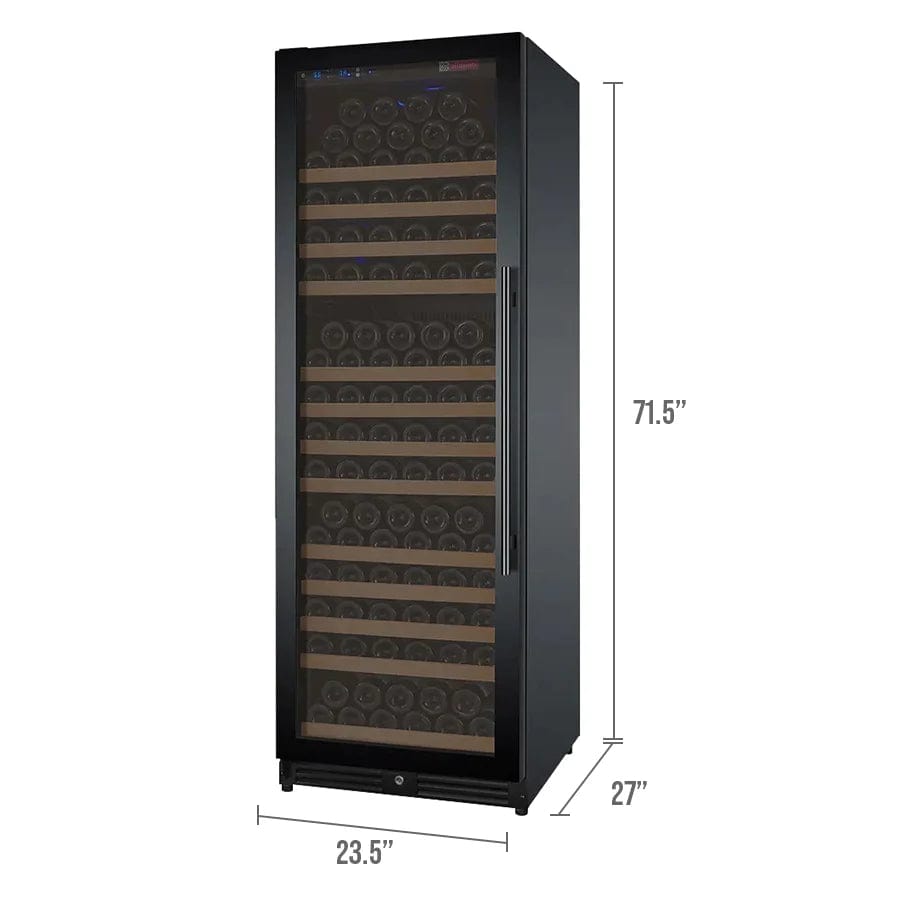 Allavino Residential 24" Wide FlexCount II Tru-Vino 177 Bottle Single Zone Black Left Hinge Wine Refrigerator VSWR177-1BL20