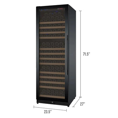 Allavino Residential 24" Wide FlexCount II Tru-Vino 177 Bottle Single Zone Black Left Hinge Wine Refrigerator VSWR177-1BL20