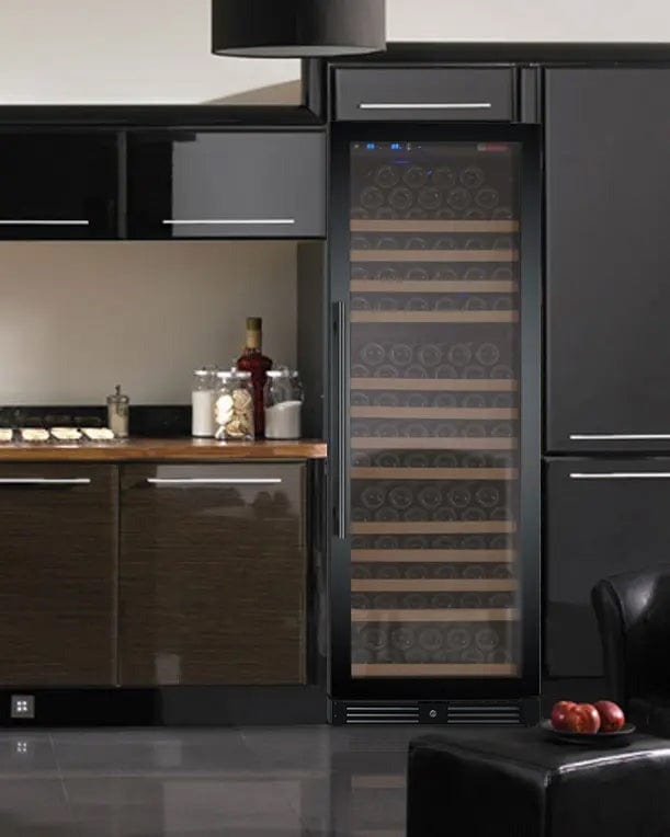 Allavino Residential 24" Wide FlexCount II Tru-Vino 177 Bottle Single Zone Black Right Hinge Wine Refrigerator VSWR177-1BR20
