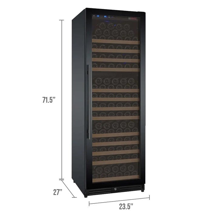 Allavino Residential 24" Wide FlexCount II Tru-Vino 177 Bottle Single Zone Black Right Hinge Wine Refrigerator VSWR177-1BR20