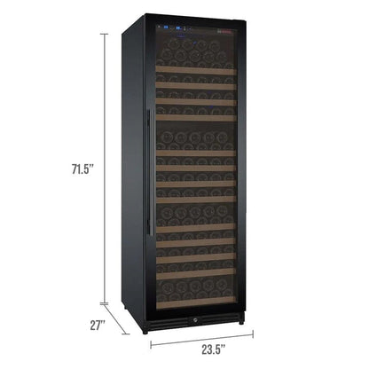 Allavino Residential 24" Wide FlexCount II Tru-Vino 177 Bottle Single Zone Black Right Hinge Wine Refrigerator VSWR177-1BR20