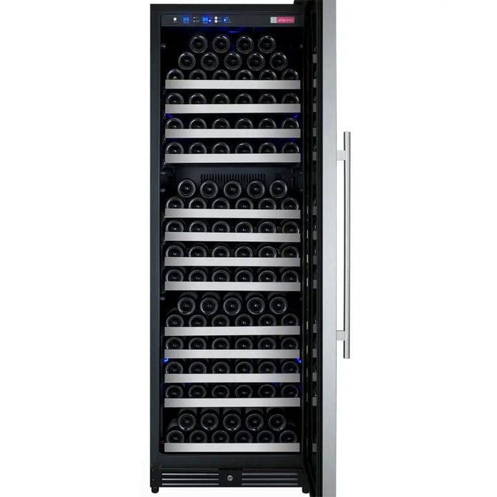 Allavino Residential 24" Wide FlexCount II Tru-Vino 177 Bottle Single Zone Stainless Steel Right Hinge Wine Refrigerator VSWR177-1SR20