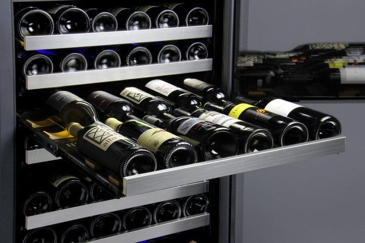 Allavino Residential 24" Wide FlexCount II Tru-Vino 177 Bottle Single Zone Stainless Steel Right Hinge Wine Refrigerator VSWR177-1SR20