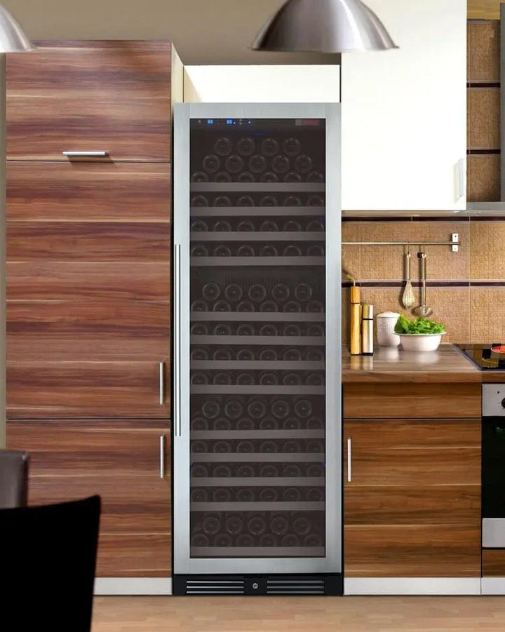 Allavino Residential 24" Wide FlexCount II Tru-Vino 177 Bottle Single Zone Stainless Steel Right Hinge Wine Refrigerator VSWR177-1SR20