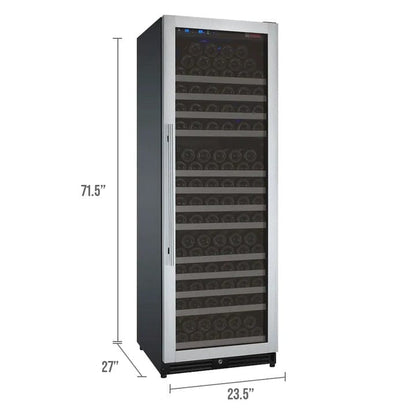 Allavino Residential 24" Wide FlexCount II Tru-Vino 177 Bottle Single Zone Stainless Steel Right Hinge Wine Refrigerator VSWR177-1SR20