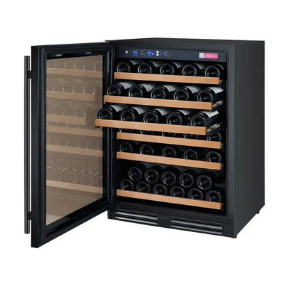 Allavino Residential 24" Wide FlexCount II Tru-Vino 56 Bottle Single Zone Black Left Hinge Wine Refrigerator VSWR56-1BL20