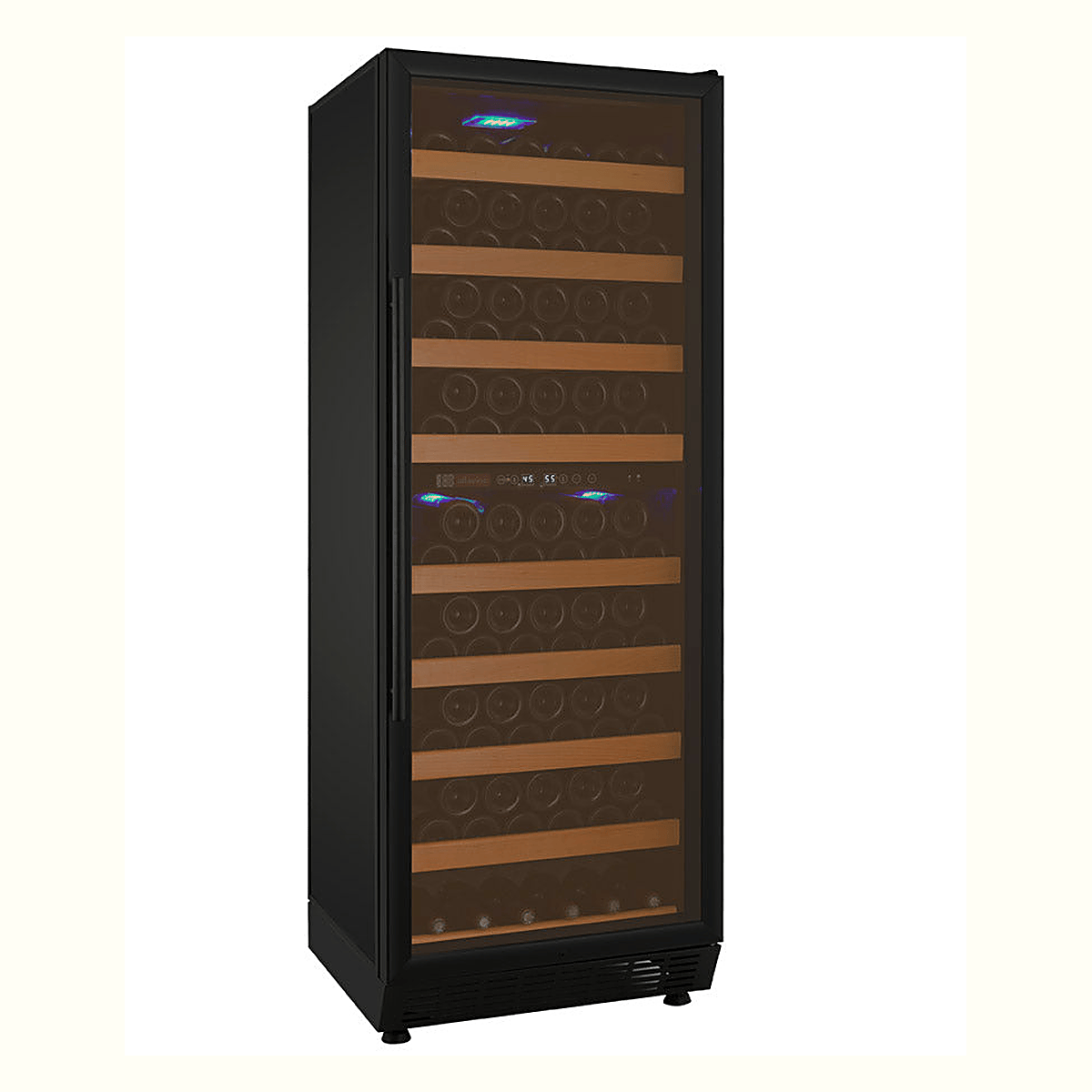 Allavino Residential 24" Wide Vite II Tru-Vino 99 Bottle Dual Zone Black Right Hinge Wine Refrigerator YHWR99-2BR20