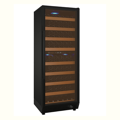 Allavino Residential 24" Wide Vite II Tru-Vino 99 Bottle Dual Zone Black Right Hinge Wine Refrigerator YHWR99-2BR20