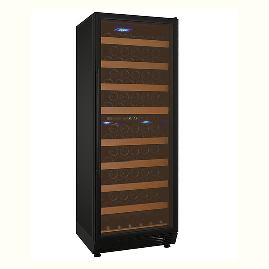 Allavino Residential 24" Wide Vite II Tru-Vino 99 Bottle Dual Zone Black Right Hinge Wine Refrigerator YHWR99-2BR20