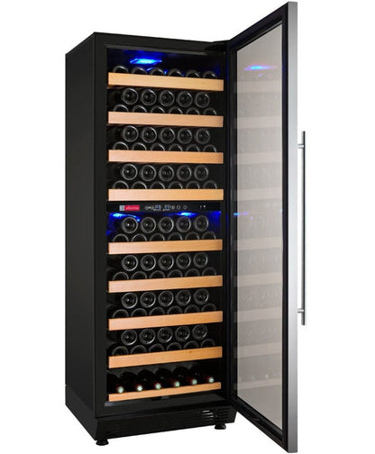 Allavino Residential 24" Wide Vite II Tru-Vino 99 Bottle Dual Zone Stainless Steel Right Hinge Wine Refrigerator YHWR99-2SR20