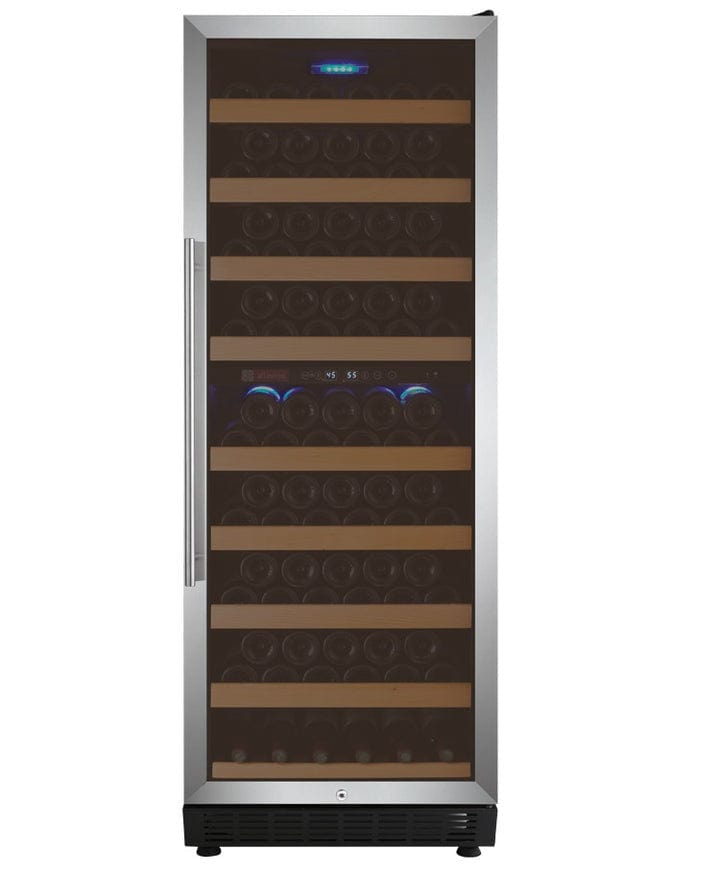 Allavino Residential 24" Wide Vite II Tru-Vino 99 Bottle Dual Zone Stainless Steel Right Hinge Wine Refrigerator YHWR99-2SR20