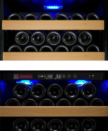 Allavino Residential 32" Wide Vite II Tru-Vino 277 Bottle Single Zone Black Left Hinge Wine Refrigerator YHWR305-1BL20