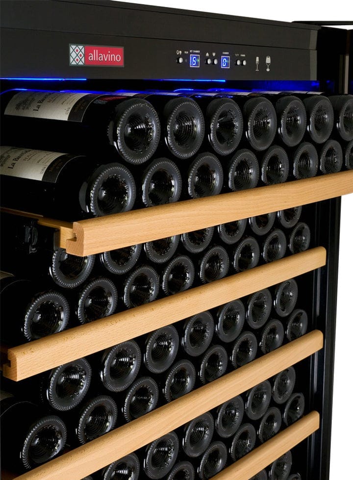 Allavino Residential 32" Wide Vite II Tru-Vino 277 Bottle Single Zone Black Left Hinge Wine Refrigerator YHWR305-1BL20