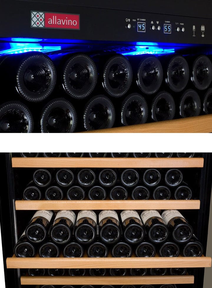 Allavino Residential 32" Wide Vite II Tru-Vino 277 Bottle Single Zone Stainless Steel Right Hinge Wine Refrigerator YHWR305-1SR20