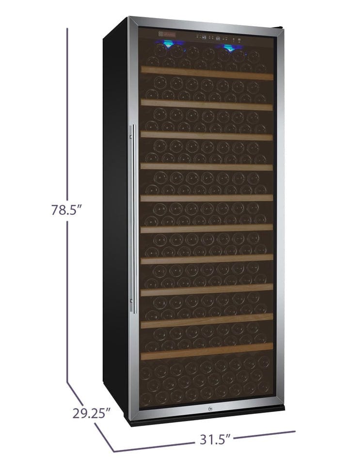 Allavino Residential 32" Wide Vite II Tru-Vino 277 Bottle Single Zone Stainless Steel Right Hinge Wine Refrigerator YHWR305-1SR20