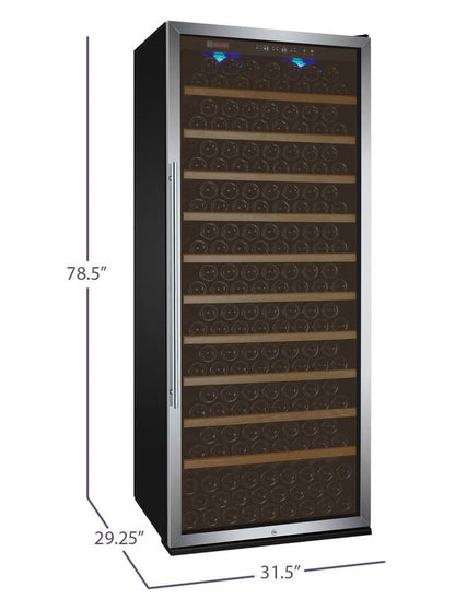 Allavino Residential 32" Wide Vite II Tru-Vino 277 Bottle Single Zone Stainless Steel Right Hinge Wine Refrigerator YHWR305-1SR20
