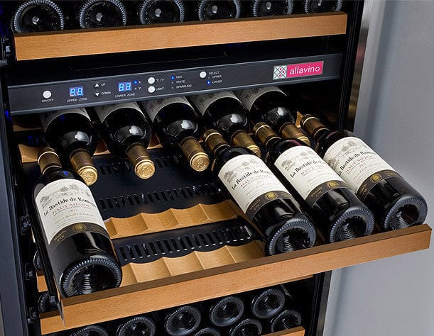 Allavino Residential Allavino 24" Wide FlexCount II Tru-Vino 172 Bottle Dual Zone Wine Refrigerator