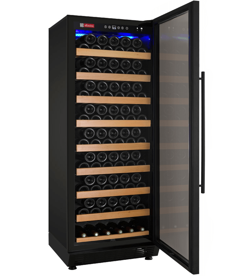 Allavino Residential Black 24" Wide Vite II 99 Bottle Single Zone Wine Refrigerator
