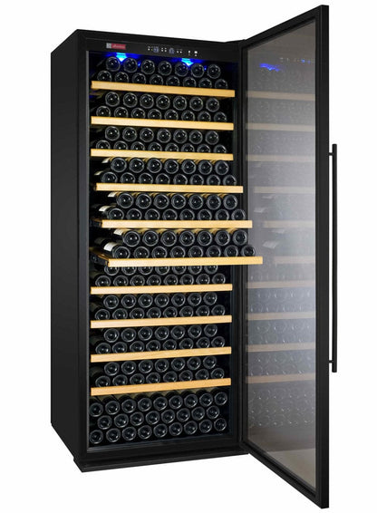 Allavino Residential Black 32" Wide Vite II Tru-Vino 277 Bottle Single Zone Black Right Hinge Wine Refrigerator
