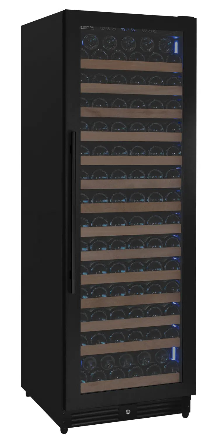 Allavino Residential Black glass / Single zone / Right hand hinge Reserva Series Up To 163 Bottle 71" Tall Wine Refrigerator