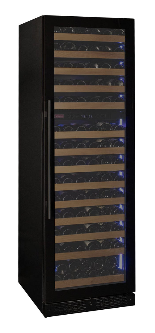 Allavino Residential Black Reserva Series 154 Bottle 71" Tall Dual Zone Right Hinge Black Glass Door Wine Refrigerator
