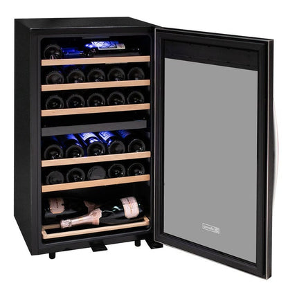 Allavino Residential Cascina Series 28 Bottle Dual Zone Freestanding Wine Cooler Refrigerator with Stainless Steel Door KWR28D-2SR