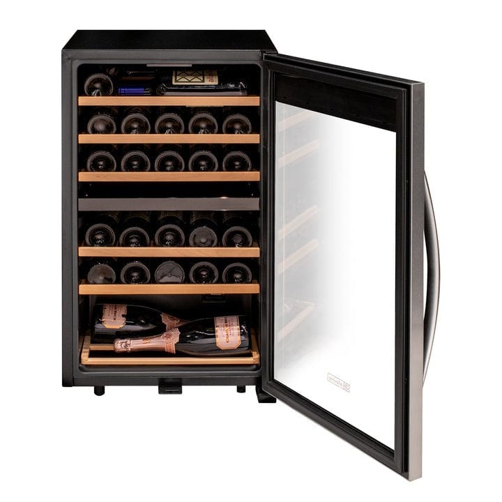 Allavino Residential Cascina Series 28 Bottle Dual Zone Freestanding Wine Cooler Refrigerator with Stainless Steel Door KWR28D-2SR