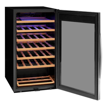 Allavino Residential Cascina Series 33 Bottle Single Zone Freestanding Wine Refrigerator Cooler with Stainless Steel Door KWR33S-1SR