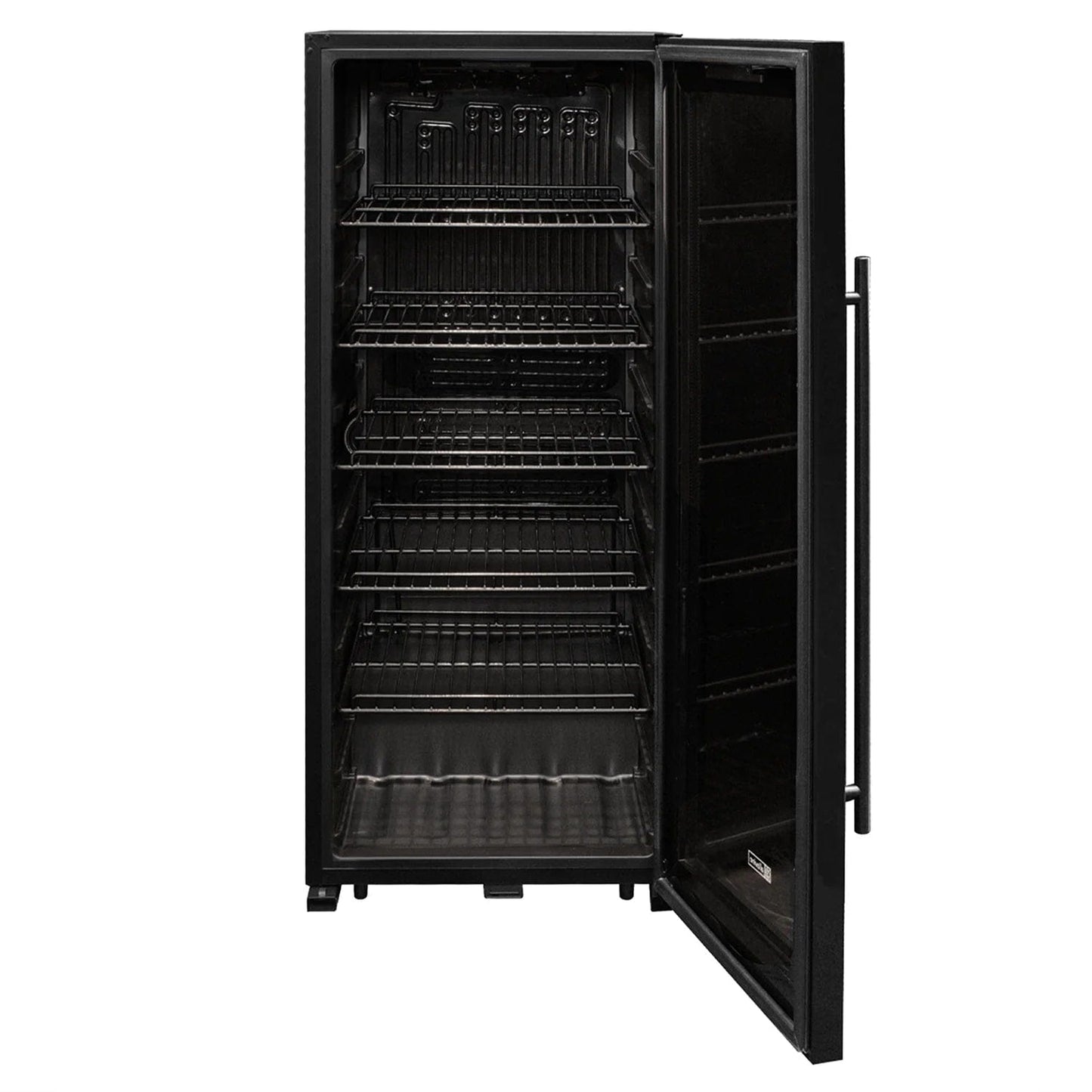 Allavino Residential Contemporary 102 Bottle Single Zone Freestanding Wine Refrigerator with Black Glass Door KWR102S-1BGR