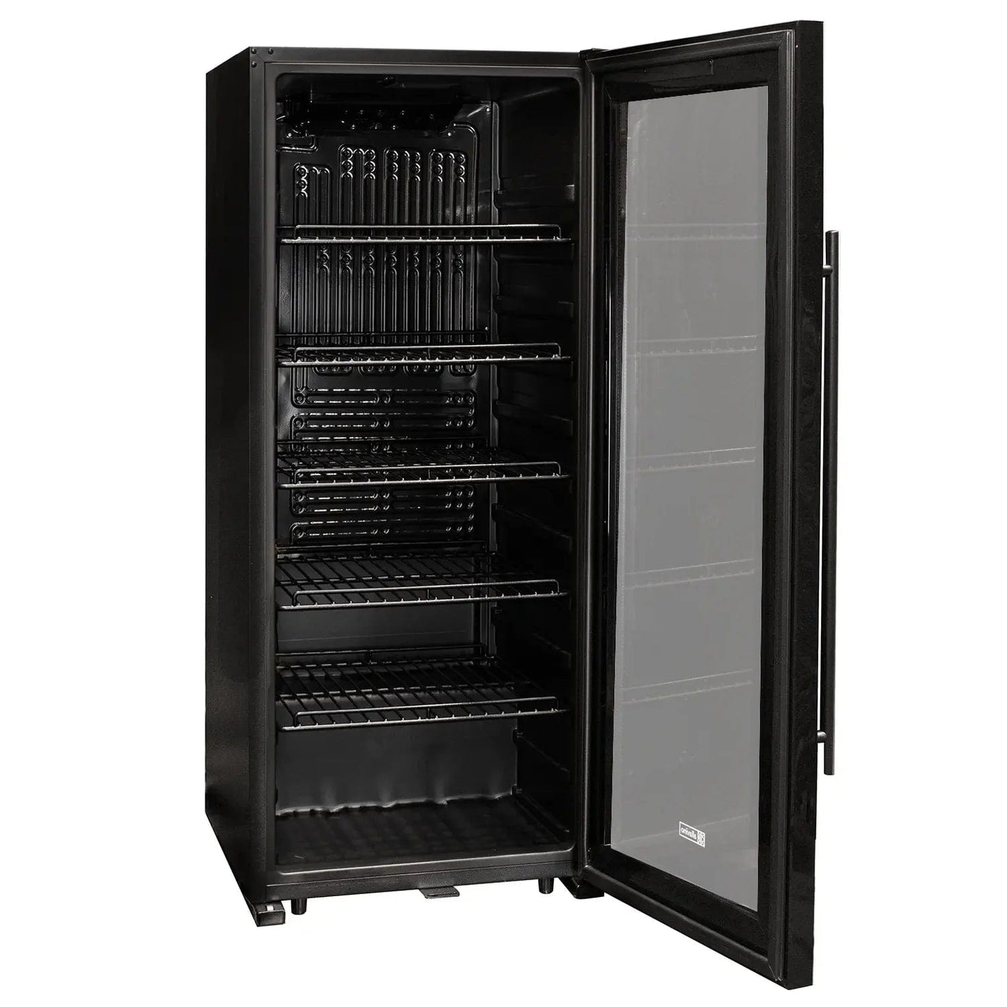 Allavino Residential Contemporary 102 Bottle Single Zone Freestanding Wine Refrigerator with Black Glass Door KWR102S-1BGR