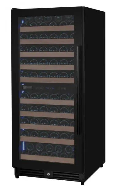 Allavino Residential Dual / Black Metal / Left Hinge Reserva Series 24" Wide Tru-Vino FlexCount II 119 Bottle Dual or Single Zone Wine Cabinet VSW11955S