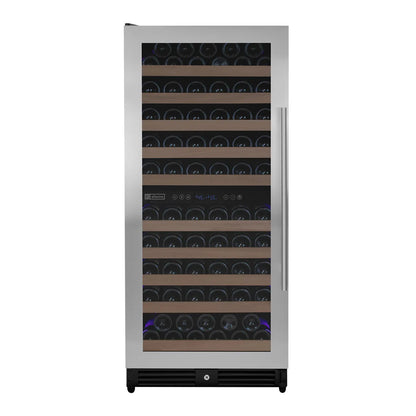 Allavino Residential Dual / Stainless Steel / Right Hinge Reserva Series 24" Wide Tru-Vino FlexCount II 119 Bottle Dual or Single Zone Wine Cabinet VSW11955S