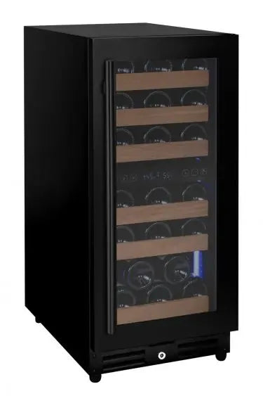 Allavino Residential Dual Zone / Stainless Steel / Right Hinge Slim 15" Reserva Series 30 Bottle Wine Fridge - Perfect for Cozy Spaces
