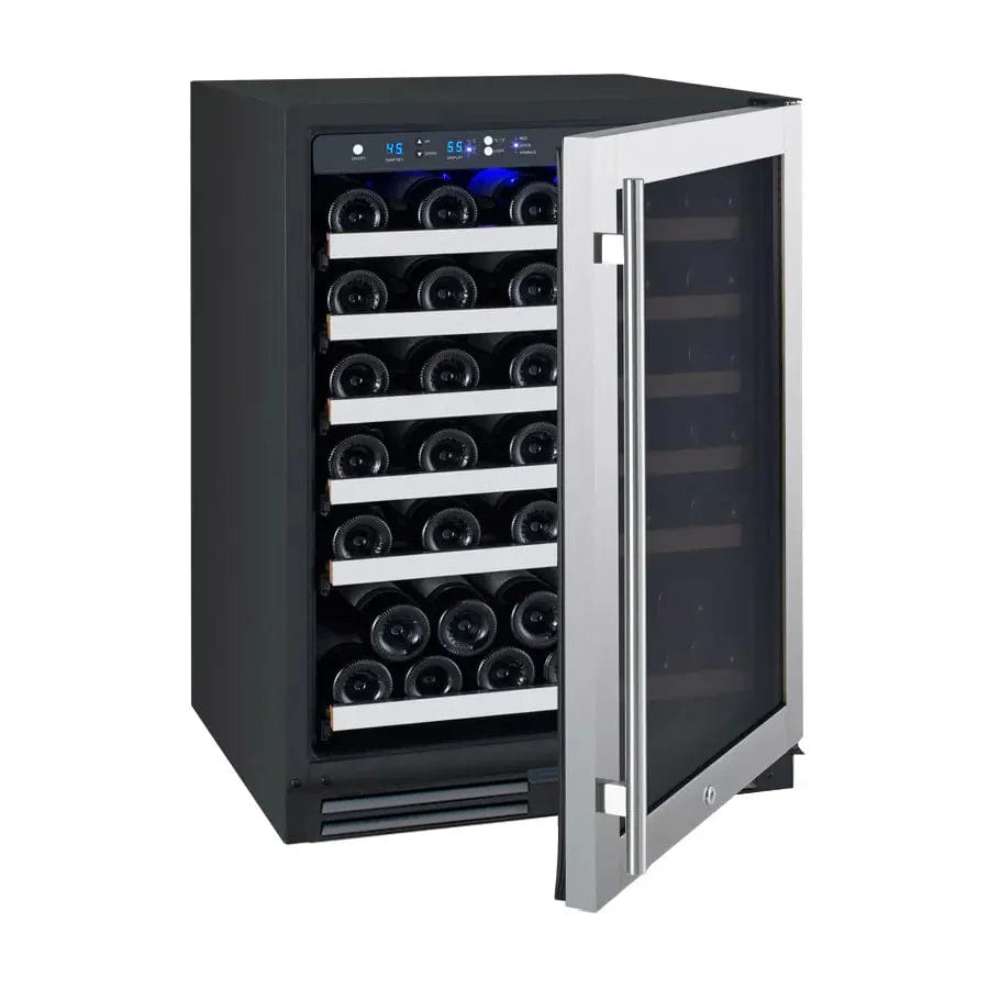 Allavino Residential FlexCount Series 56 Bottle Single Zone Undercounter Wine Refrigerator with Stainless Steel Door - Right Hinge VSWR56-1SR20
