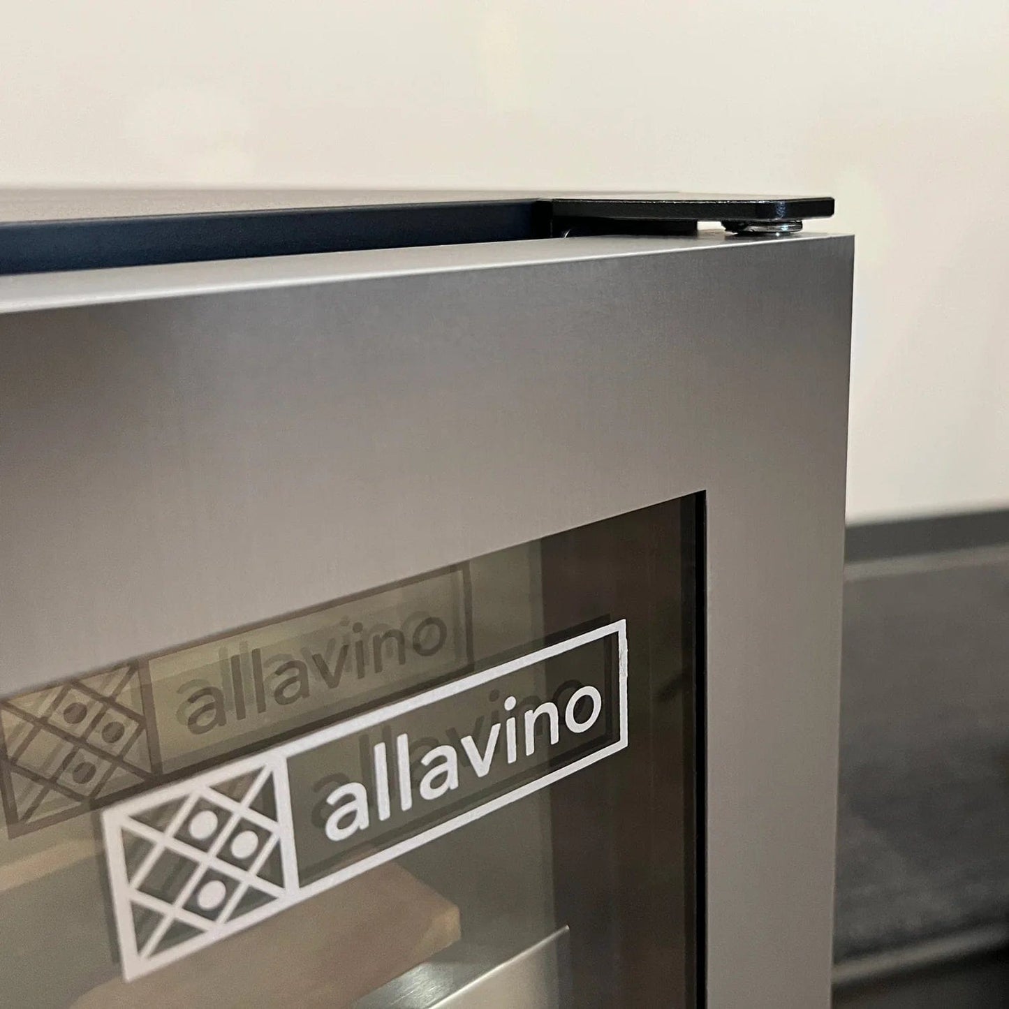 Allavino Residential Reserva Series 24" Wide Two Door Stainless Steel Wine Refrigerator/Beverage Center with Wood Front Shelves VSBCW34FD-2SW