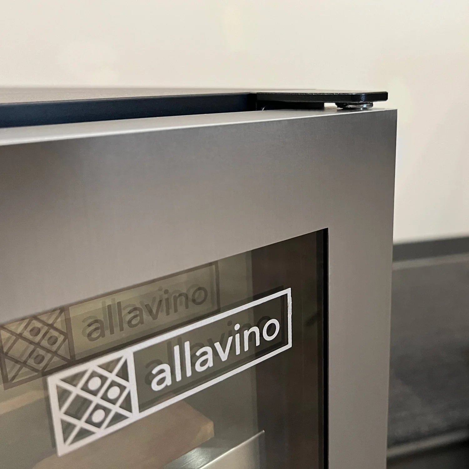 Allavino Residential Reserva Series 24" Wide Two Door Stainless Steel Wine Refrigerator/Beverage Center with Wood Front Shelves VSBCW34FD-2SW