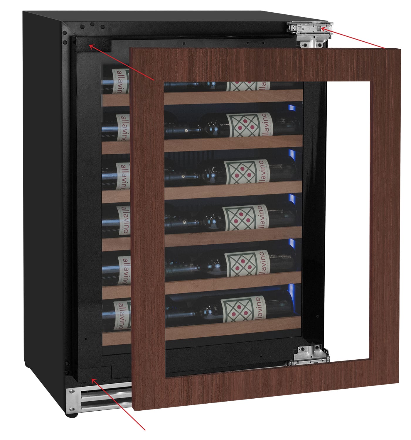 Allavino Reserva Series 27 Bottle Shallow Depth Built-in Wine Refrigerator - Right Hinge