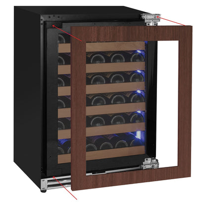 Allavino Wine Cooler Refrigerator Reserva Series 51 Bottle Built-in Luxury Wine Refrigerator with Panel Ready Overlay Door
