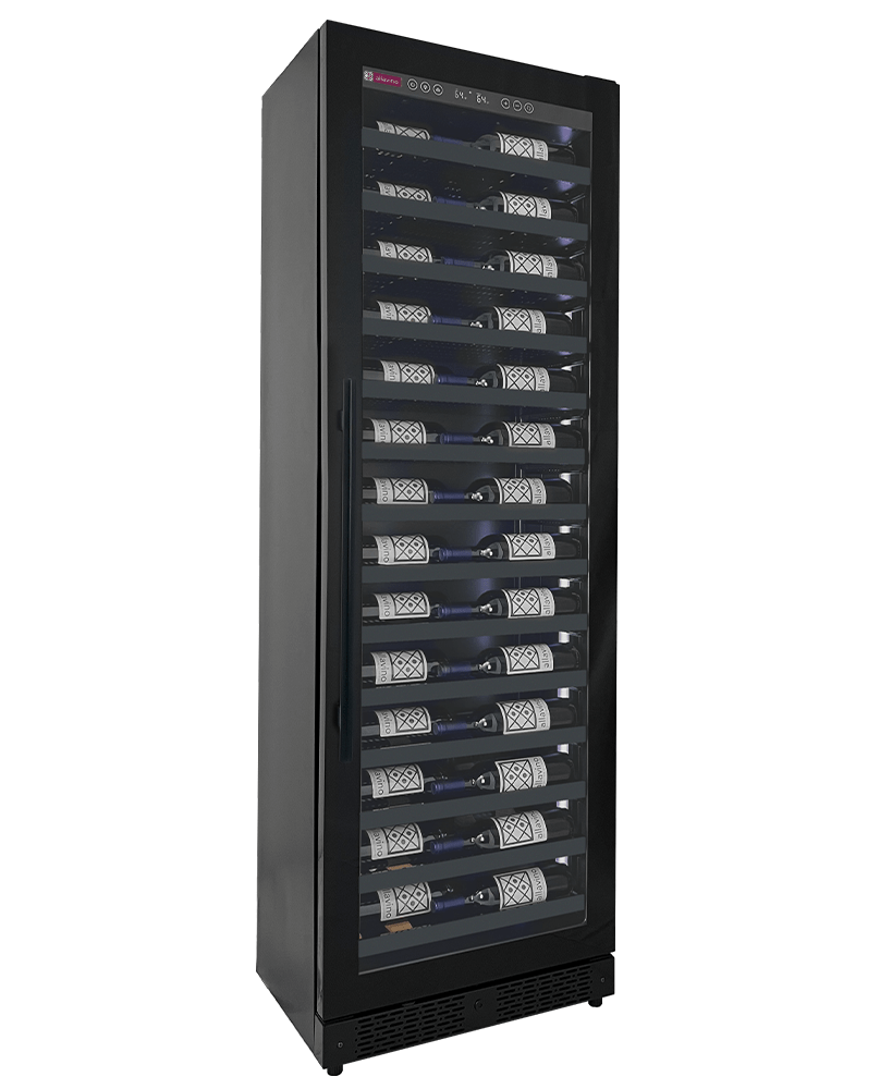 Allavino Residential Reserva Series 67 Bottle 71" Tall Black Shallow Wine Refrigerator Console