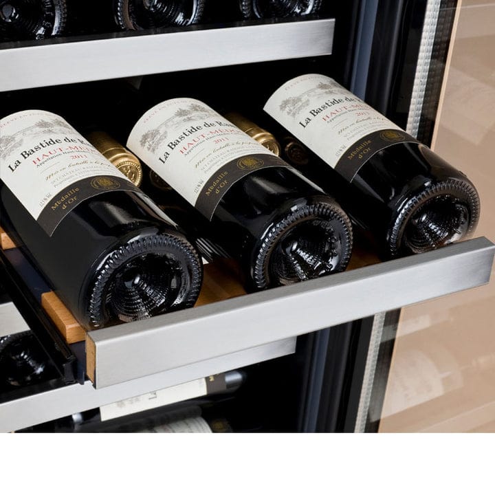 Allavino Residential Silver 30" Wide FlexCount II Tru-Vino 30 Bottle/88 Can Dual Zone Stainless Steel Built-In Wine Refrigerator/Beverage Center